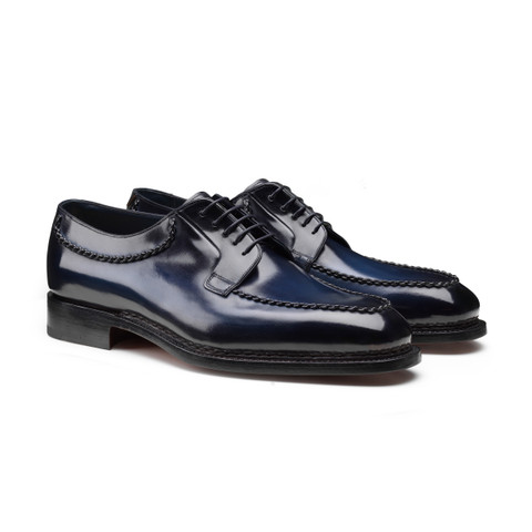 Derby Collection Meraviglia en cuir bleu pour homme - Santoni - 2