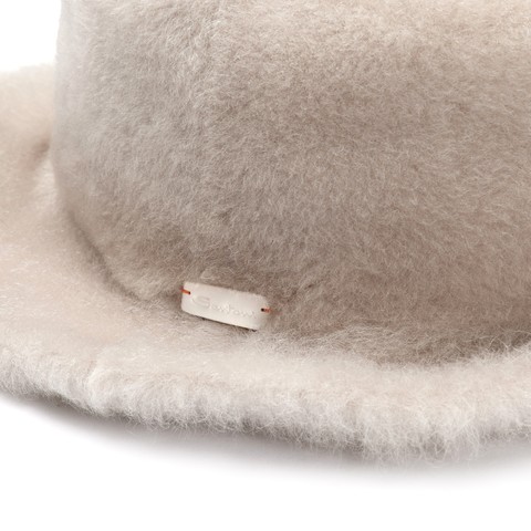 Beige fur bucket hat - Santoni - 4