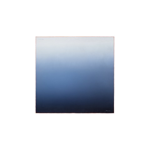 Blue cashmere and silk scarf - Santoni - 1