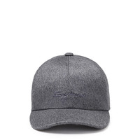 Grey cashmere baseball hat - Santoni - 1