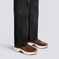 Men's light brown leather Easy Bounce sneaker - Santoni - 2