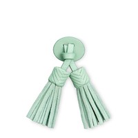 شرابات Santoni Icona Serpentine من جلد السويد والجلد باللون الأخضر الفاتح - Santoni - 1