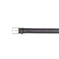Grey leather adjustable belt - Santoni - 2