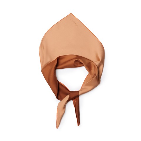 Orange silk scarf - Santoni - 2
