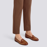 Hellbraune Loafer Carla für Damen aus Leder - Santoni - 2