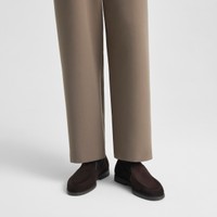 Men's dark brown suede loafer - Santoni - 2