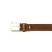 Light brown suede adjustable belt - Santoni - 2