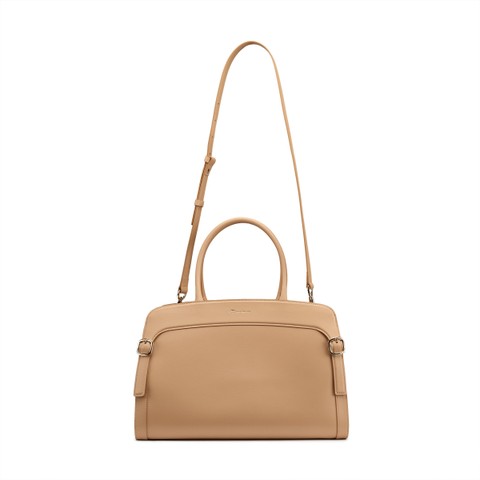 Beige leather handbag - Santoni - 3