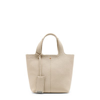 Beige tumbled leather handbag - Santoni - 1