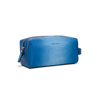 Pouch in saffiano azzurro - Santoni - 2