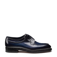 Men's blue leather Meraviglia Collection Derby shoe - Santoni - 1