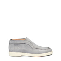 Stivaletto desert da donna in nabuk grigio - Santoni - 1