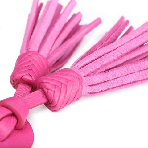 Pink leather and suede Santoni Icona Serpentine tassels - Santoni - 2