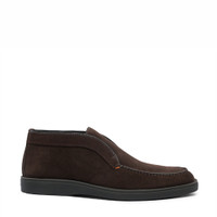 Men&rsquo;s brown suede desert boot - Santoni - 1
