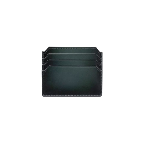 Porte-cartes en cuir vert - Santoni - 4