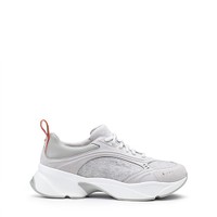 Women's grey suede sneaker - Santoni - 1