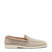 Men's beige suede loafer - Santoni - 1