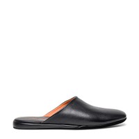 Men’s black leather slipper - Santoni - 1