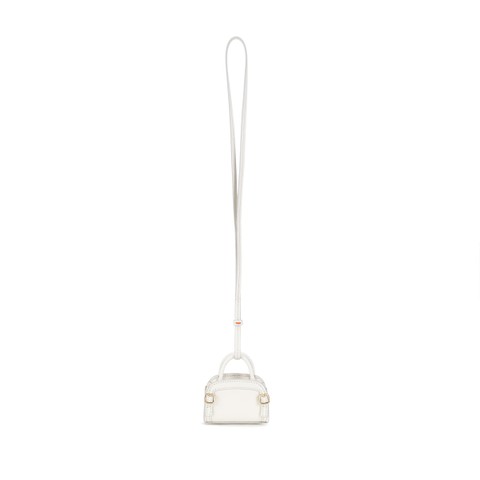 White leather bag charm - Santoni - 2