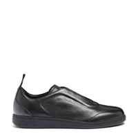 Men's black leather sneaker - Santoni - 1