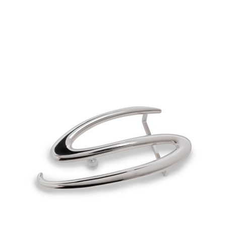 Silver metal "S" belt buckle - Santoni - 3