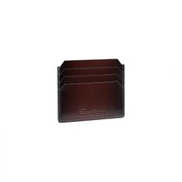 Dark brown leather credit card holder - Santoni - 2