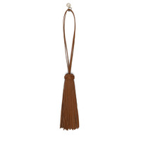 Brown leather tassel charm - Santoni - 1