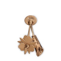 شرابات Santoni Flora Metal من الجلد باللون الذهبي - Santoni - 1