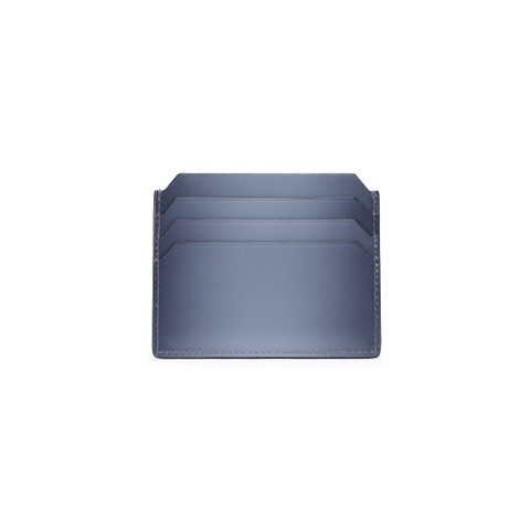 Light blue leather credit card  holder - Santoni - 4