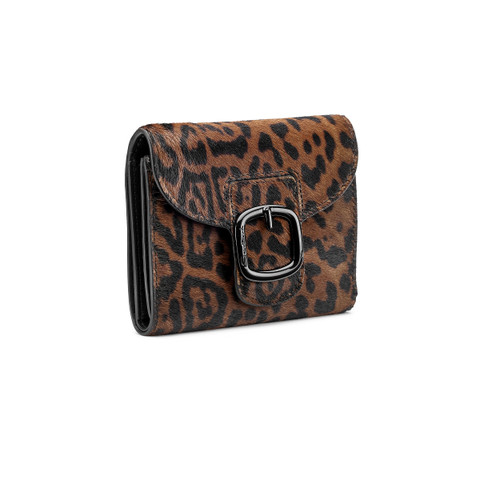 Animal-print cavallino wallet with coin pocket - Santoni - 2