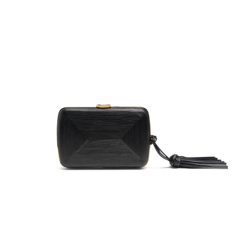 Black leather crossbody bag - Santoni - 4