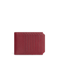 Red tumbled leather document holder - Santoni - 1