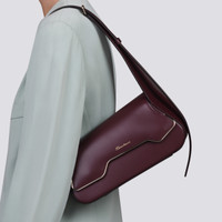 Bordeauxrote Tasche &bdquo;ThePluto&ldquo; aus Leder - Santoni - 2