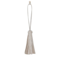 Beige leather tassel charm - Santoni - 1