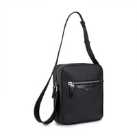 Black leather crossbody bag - Santoni - 2