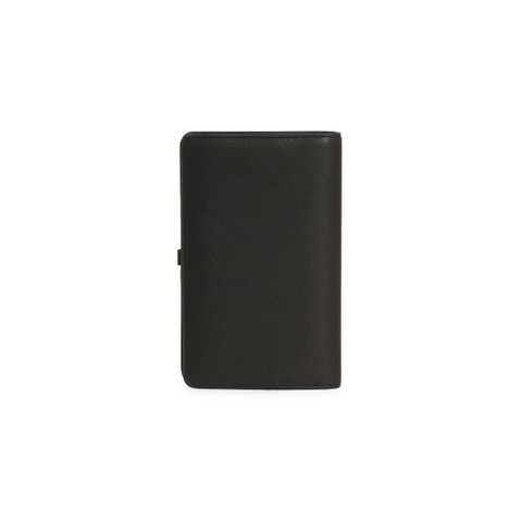 Black tumbled leather document holder - Santoni - 4
