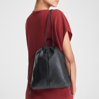 Black leather crossbody bag - Santoni - 2