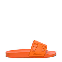 Men's orange rubber sandal - Santoni - 1