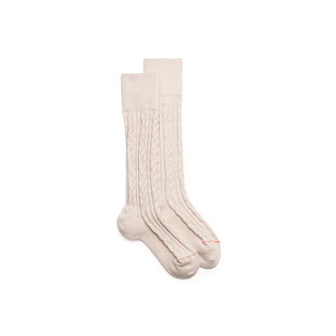 Calzini alti in cashmere bianco - Santoni - 1