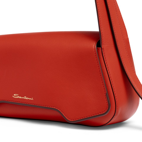 Red leather ThePluto bag - Santoni - 6