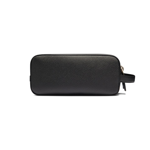 Black tumbled leather beauty case - Santoni - 4