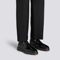 Men's black leather Easy Nova boot - Santoni - 2