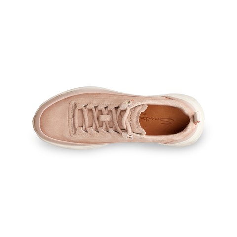 Women's pink suede Easy Bounce Mountain sneaker - Santoni - 4