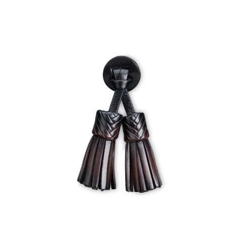 Dark brown leather Santoni Icona Serpentine tassels - Santoni - 1