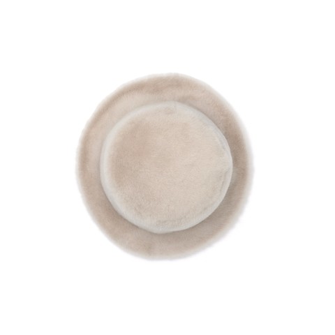 Beige fur bucket hat - Santoni - 3
