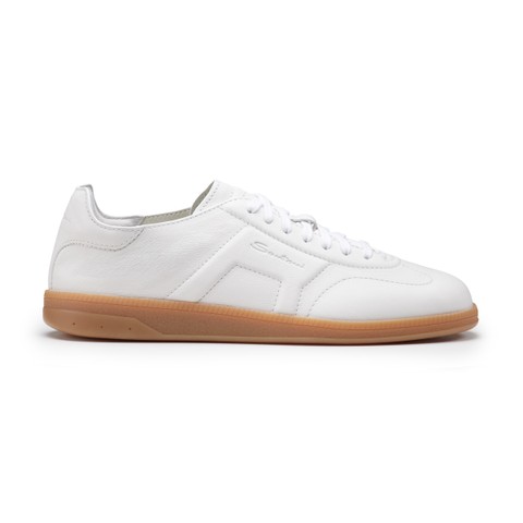 Men's white leather DBS Oly sneaker - Santoni - 1