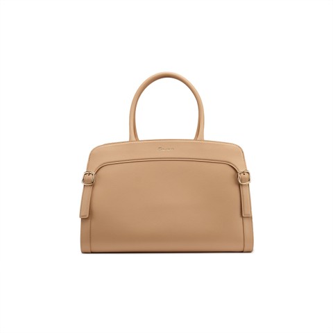 Beige leather handbag - Santoni - 1
