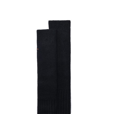 Black cashmere high socks - Santoni - 3
