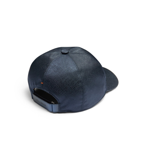Blue nylon baseball cap - Santoni - 5