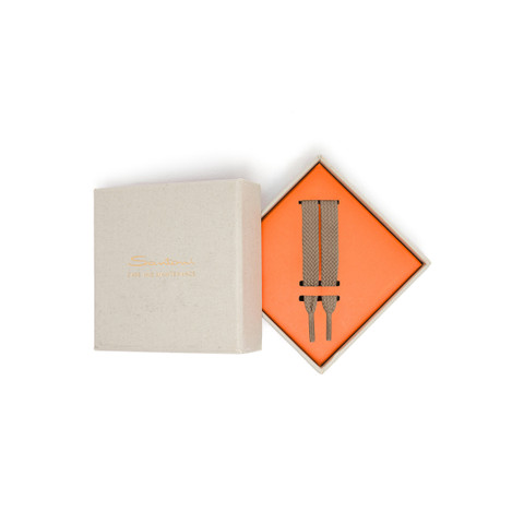 Beige nylon laces - 120 cm - Santoni - 1